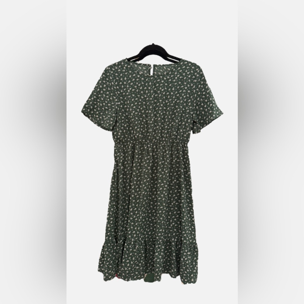 Floral Green Dress